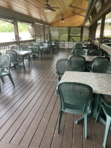 Font Half Covered Patio Windows Open