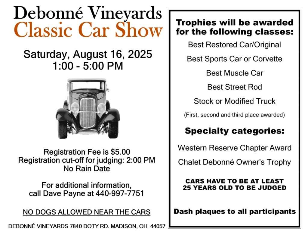 Classic Car Show 2025 Flyer